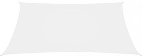 fehér téglalap alakú oxford-szövet napvitorla 6 x 8 m