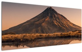 A Mount Taranaki visszaverődése, Új-Zéland (120x50 cm)