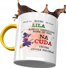 Sárga Bögre Lili Barátnő Feleség Ajándék Nyomtatott Fotóval