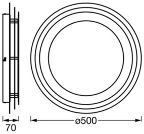 Ledvance - LED Mennyezeti lámpa ORBIS SPIRAL LED/38W/230V