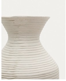 Krémszínű kézzel készített magas váza (magasság 72 cm) Pria – Kave Home