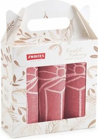 Karácsonyi konyhai törlőkendő szett 3 db-os Christmas Charm piros