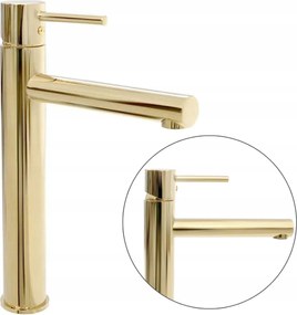 Mosdó csaptelep Arany magas mosdóhoz Rea Tess Álló fényes