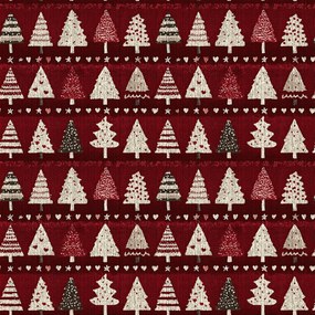 Pamut ágynemű BURGUNDY FÁK bordó színű Ágyneműhuzat mérete: 70 x 90 cm | 140 x 220 cm