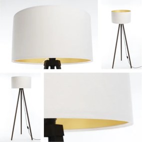 Állólámpa STANDART 1xE27/60W/230V fehér/barna