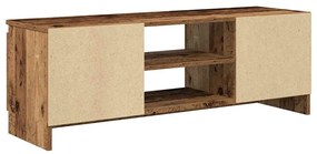 antik fa színű szerelt fa TV-szekrény 102x30x36 cm