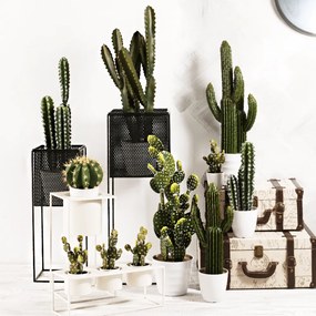 Virágtartó állvány, fekete, MELOI TYP 1