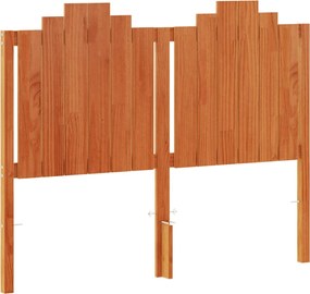 vidaXL viaszbarna tömör fenyőfa fejtámla 135 cm