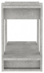 betonszürke könyvszekrény/térelválasztó 80 x 30 x 51 cm