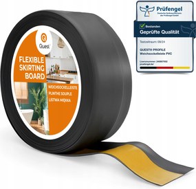 ĂntapadĂłs Pvc szegĂ©lylĂ©c 50/20 grafit antracit 10m| rugalmas