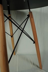 AKCIÓ Fekete étkezőasztal OSLO 90x90 II. osztály