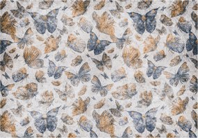 Fotótapéta Pillangók Bézs-szürke elegancia világos háttérrel 250x175 +ragasztó