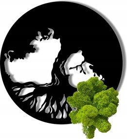 Az Élet Fája 60cm moha alatt Nagy Alap Tömör #1