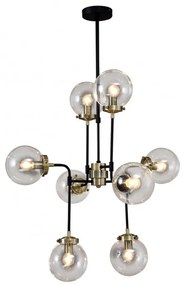 ITALUX V1009-8 ODELIA Glamour Csillár Barna, Fekete E14 IP20