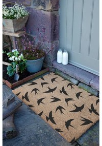 Kókuszrost lábtörlő 40x60 cm Swallows – Artsy Doormats