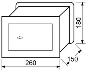 Befalazható acél széf mechanikus zárral