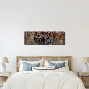 Kép - Téglatigris (órával) (90x30 cm)