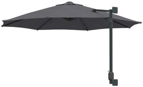 Fali napernyő LED-del Antracit 248 cm