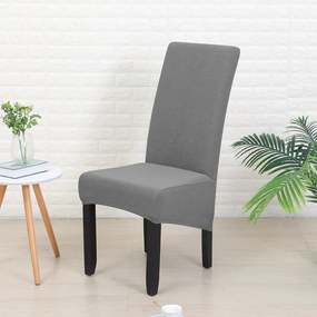 Magastámlás, hosszú székhuzat (enyhén vízlepergető, rugalmas, mosható, világosszürke)