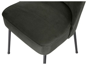 Sötétzöld bársony étkezőszék szett 2 db-os Vogue – WOOOD