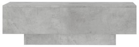 betonszürke szerelt fa dohányzóasztal 100x49,5x31 cm