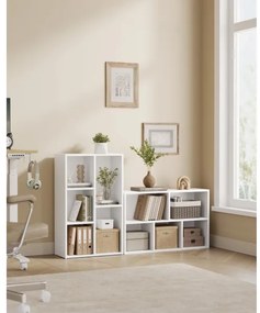 DOVARO fehér könyvszekrény