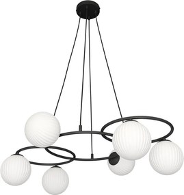 Emibig modern függeszték libra fehér fekete emi1379/6