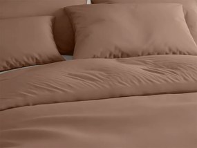 Pamut ágynemű LUX barna hotelzsebbel Ágyneműhuzat mérete: 70 x 90 cm | 140 x 200 cm