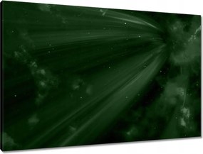 Vászonkép 90x60 Palackzöld Kozmosz