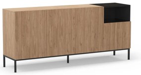 Natúr színű komód 180x80 cm Cailin – Marckeric