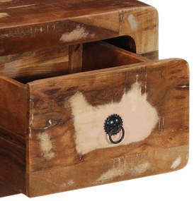 tömör újrahasznosított falra szerelhető TV-szekrény 100x32x25cm