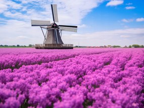 Poszter 80x60cm A holland szélmalom színei