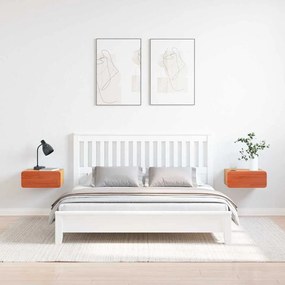 Éjjeli asztal 2 pcs Viaszbarna 39 x 34 x 16.5 cm Tömör fenyőfa