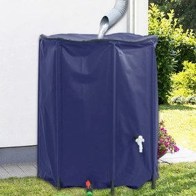 összecsukható PVC víztartály csappal 1250 L