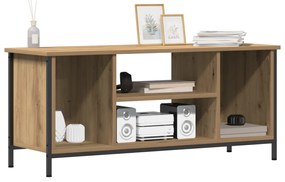 TV állvány Tölgyfa MDF, Fém 102 x 35 x 45 cm TV állvány