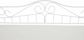 Fém ágy, fehér, 90x200 cm, DAINA