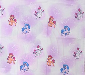 Gyermek pamut ágynemű MY LITTLE PONY STARS fehér Ágyneműhuzat mérete: 60 x 70 cm | 140 x 200 cm