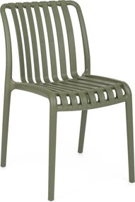 Zöld műanyag kerti szék Billie – Bizzotto