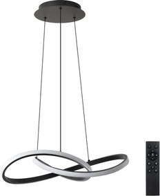 Brilagi - LED dimmelhető kábeles csillár INFINITY LED/55W/230V 50x50 cm fekete + távirányító