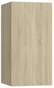 2 db sonoma tölgy szerelt fa TV-szekrény 30,5x30x60 cm