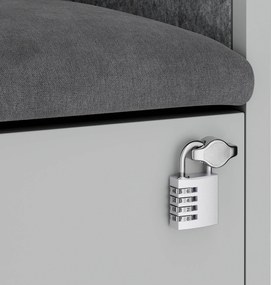 Sally 600mm korpus Szary - siedzisko Szary