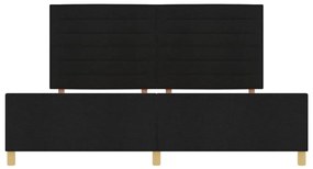 Fekete Szövetágykeret 200x200 cm
