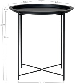 Fém kerek tárolóasztal ø 47 cm Bastia – House Nordic