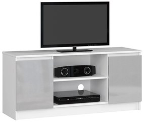 TV asztal Darian (fehér + fényes cappucino). Akció -16%. 1068746