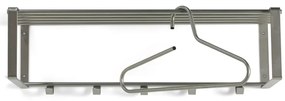Ezüstszínű fém fali fogas polccal Rex – Spinder Design