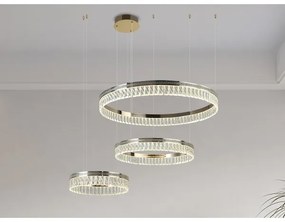 LED fényerőszabályozható kristálycsillár kábelen THALIA LED/120W/230V 3000-6000K + távirányító