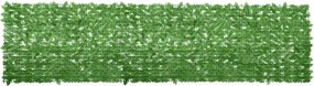 vidaXL zöld leveles erkélyparaván 400 x 100 cm