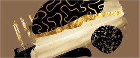 Kép - Absztrakció aranybarna N⁰3 (120x50 cm)