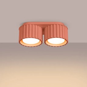 Sollux SL.1828 - AURA spotlámpa 2xGX53/10W/230V rózsaszín