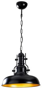 Fekete függőlámpa fém búrával ø 32 cm Berceste – Opviq lights